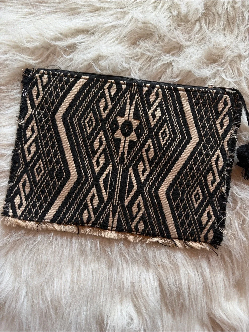 Beaded Tribal Pattern Clutch